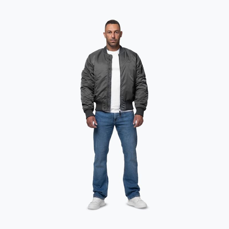 Мъжко яке Pitbull Hacket Washed Bomber graphite 2