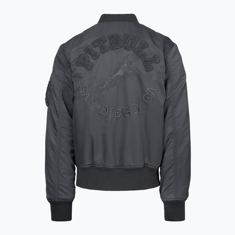 Мъжко яке Pitbull Hacket Washed Bomber graphite 2