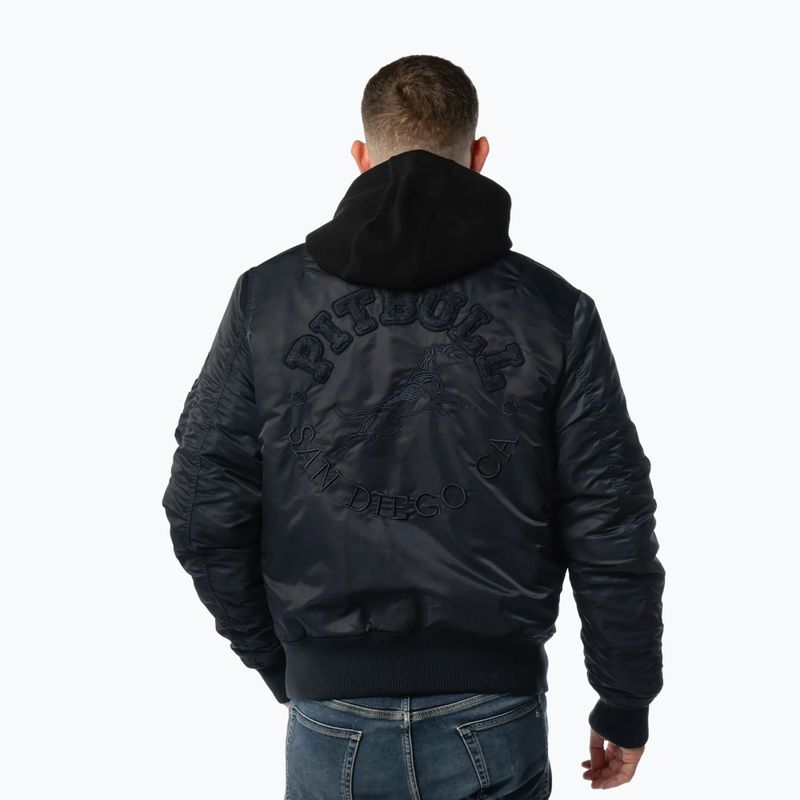 Мъжко яке Pitbull Hacket Washed Bomber dark navy 3