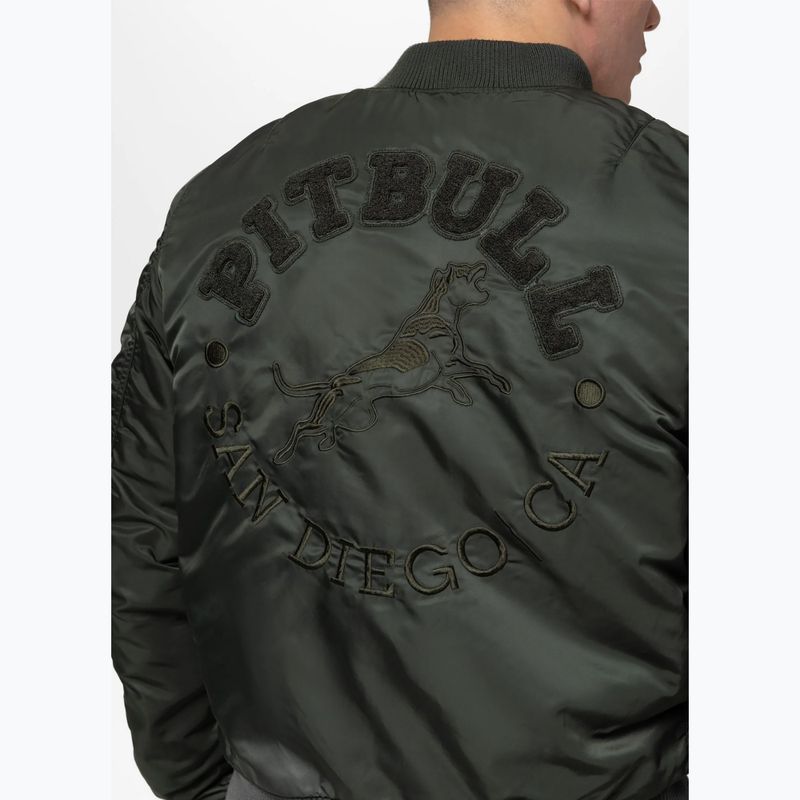 Мъжко яке Pitbull Hacket Washed Bomber dark green 4