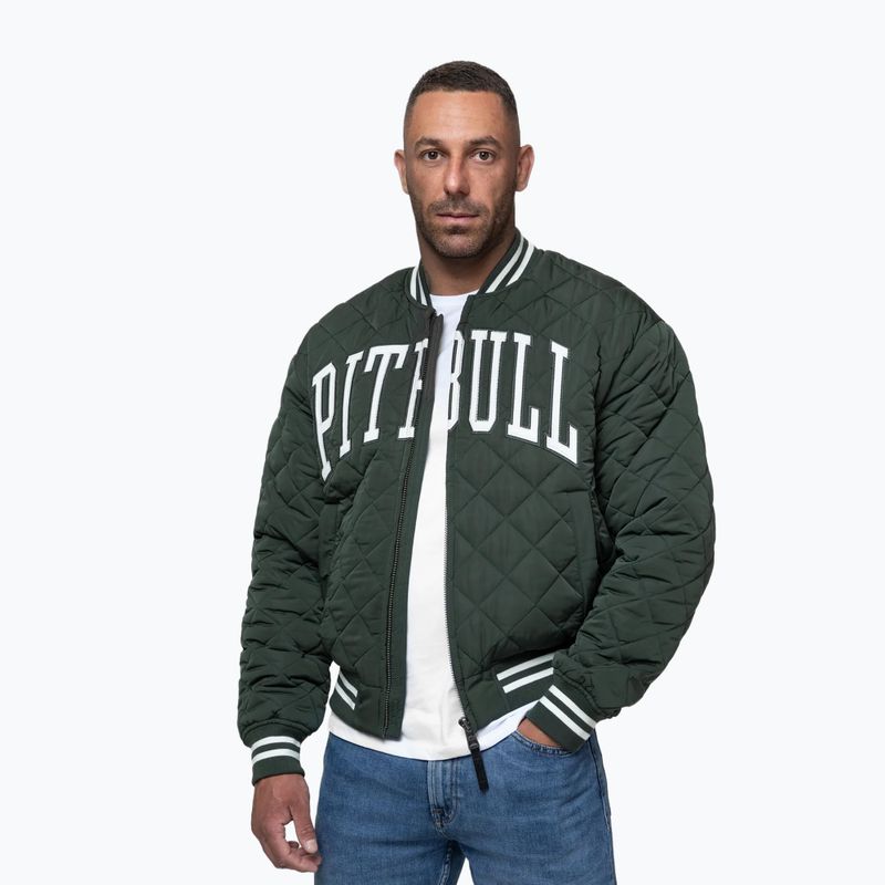 Мъжко яке Pitbull Jupiter Padded Baseball dark green 4