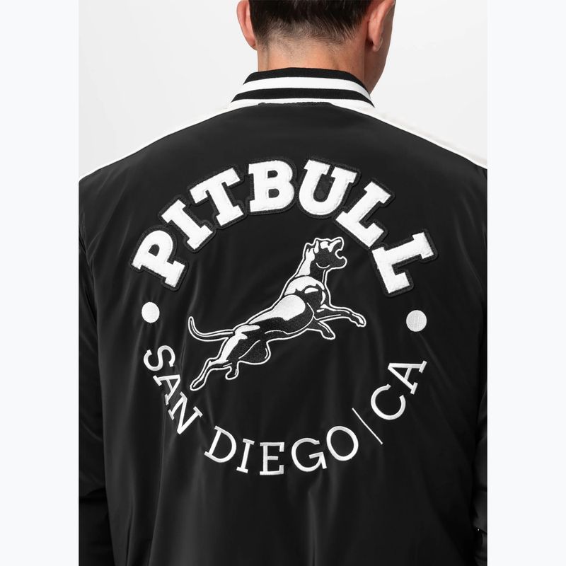 Мъжко яке Pitbull Manolito Baseball black/white 6