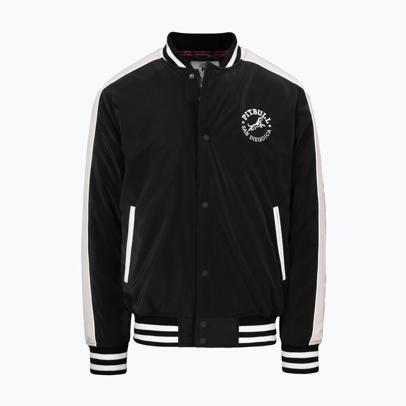 Мъжко яке Pitbull Manolito Baseball black/white 7