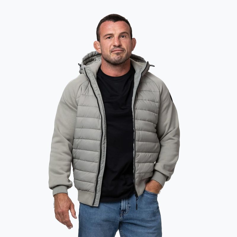 Мъжко яке Pitbull Palomar Padded Hooded Hybrid dusty salvia 4
