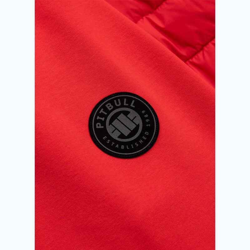 Мъжко яке Pitbull Palomar Padded Hooded Hybrid fluo/red 9