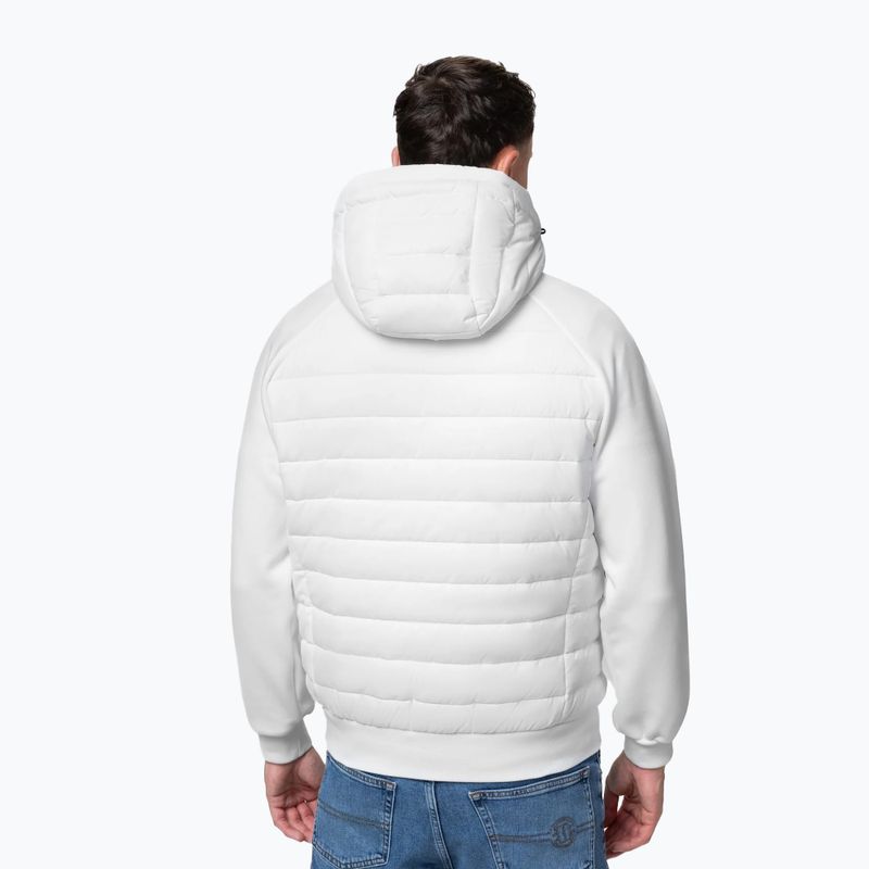 Мъжко яке Pitbull Palomar Padded Hooded Hybrid white 3