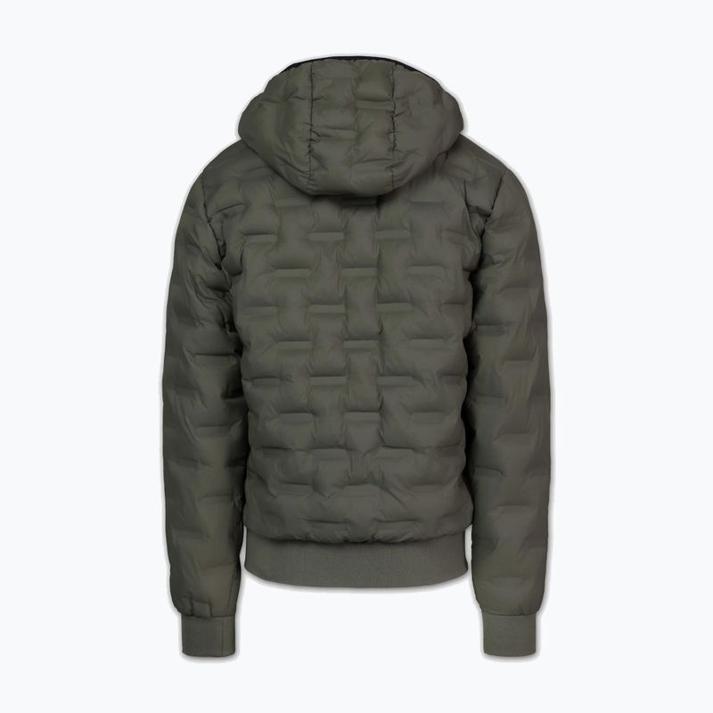 Мъжко зимно яке Pitbull Fisk Quilted Hooded olive 4