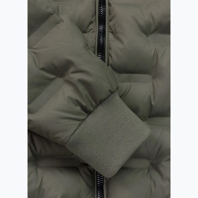 Мъжко зимно яке Pitbull Fisk Quilted Hooded olive 7