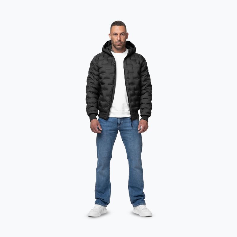 Мъжко зимно яке Pitbull Fisk Quilted Hooded black 2