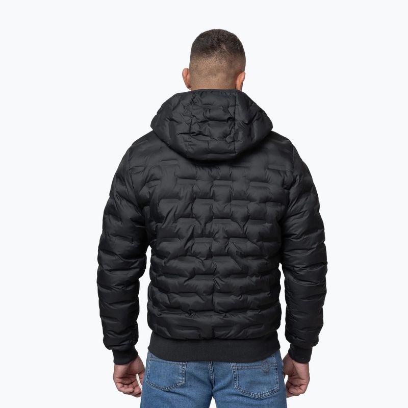 Мъжко зимно яке Pitbull Fisk Quilted Hooded black 3