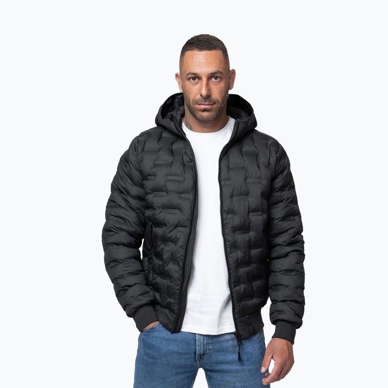 Мъжко зимно яке Pitbull Fisk Quilted Hooded black 4