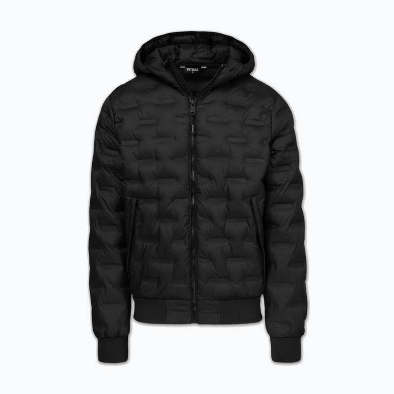 Мъжко зимно яке Pitbull Fisk Quilted Hooded black 5