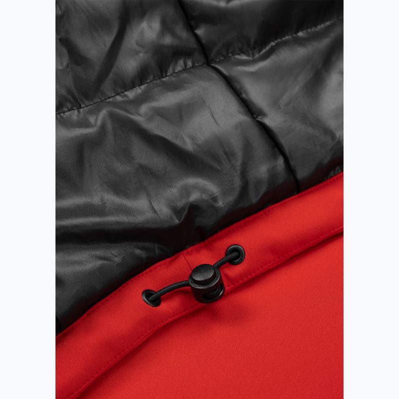 Мъжко зимно яке Pitbull Padded Rockfish Hooded fluorescent red 4