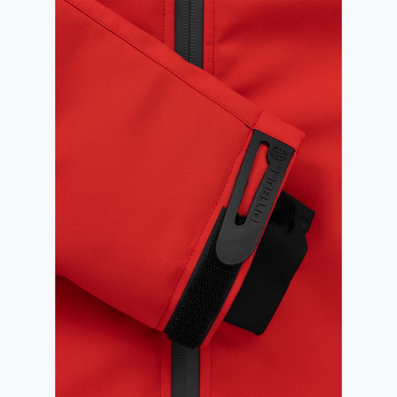 Мъжко зимно яке Pitbull Padded Rockfish Hooded fluo/red 6