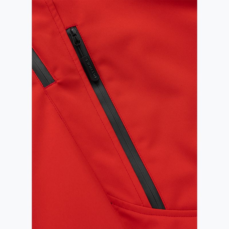 Мъжко зимно яке Pitbull Padded Rockfish Hooded fluo/red 7