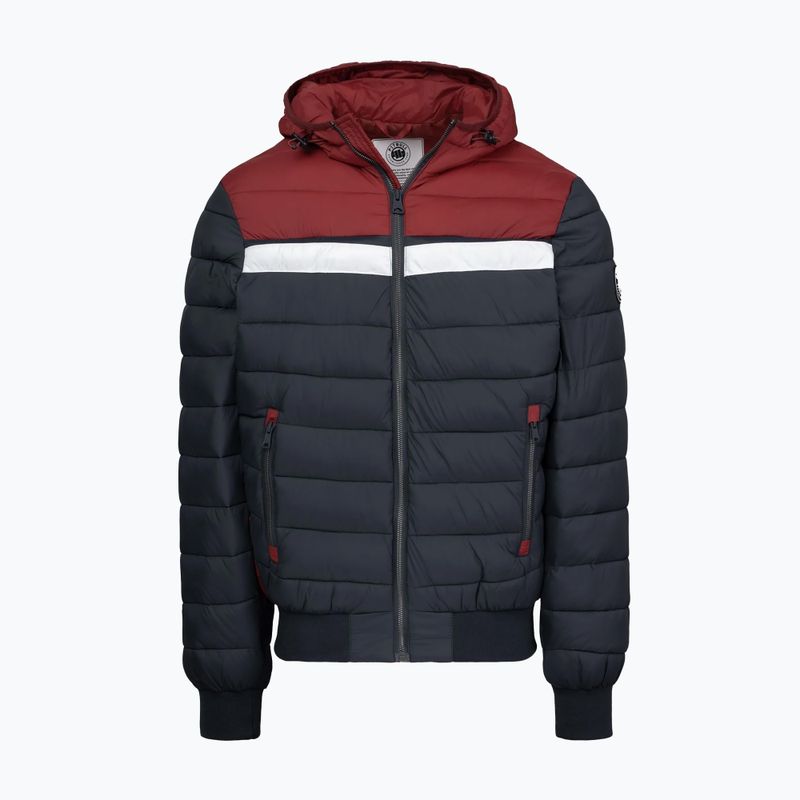 Мъжко зимно яке Pitbull Rubio Quilted Hooded dark navy/red 5
