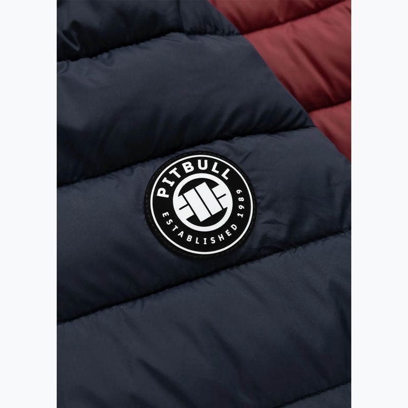 Мъжко зимно яке Pitbull Rubio Quilted Hooded dark navy/red 9