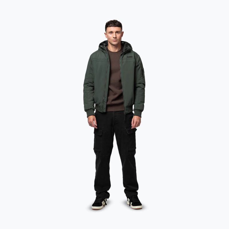 Мъжко зимно яке Pitbull Balboa 2 Hooded dark green 2