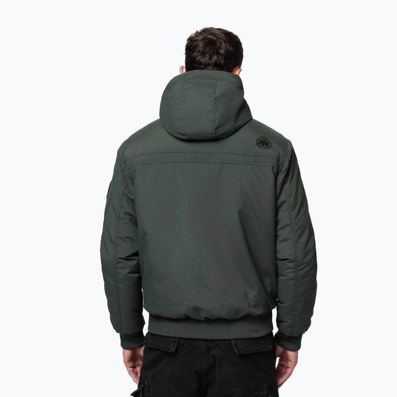 Мъжко зимно яке Pitbull Balboa 2 Hooded dark green 3