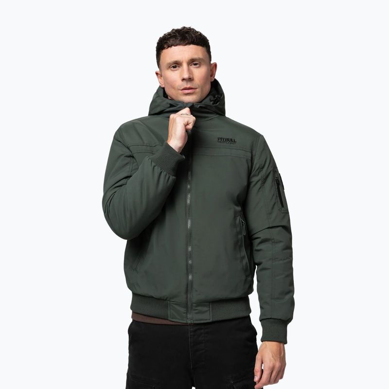 Мъжко зимно яке Pitbull Balboa 2 Hooded dark green 4