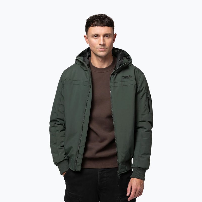 Мъжко зимно яке Pitbull Balboa 2 Hooded dark green 5