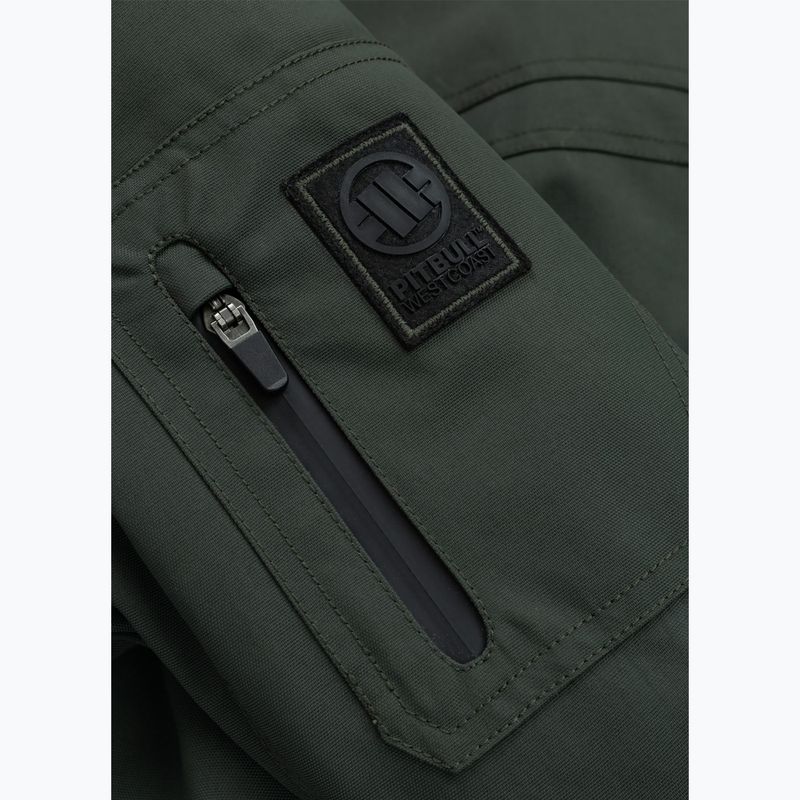 Мъжко зимно яке Pitbull Balboa 2 Hooded dark green 11