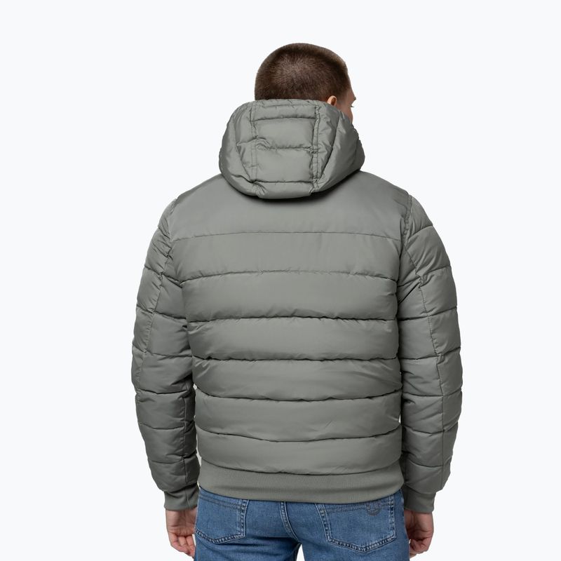 Мъжко зимно яке Pitbull Dillon Quilted Hooded dusty salvia 3