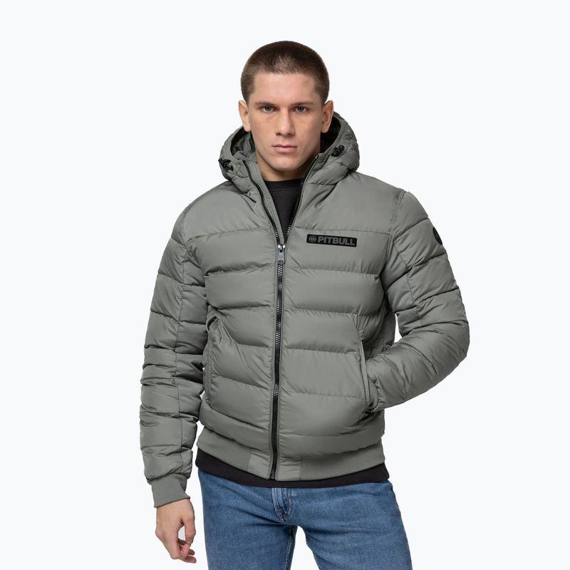 Мъжко зимно яке Pitbull Dillon Quilted Hooded dusty salvia 4