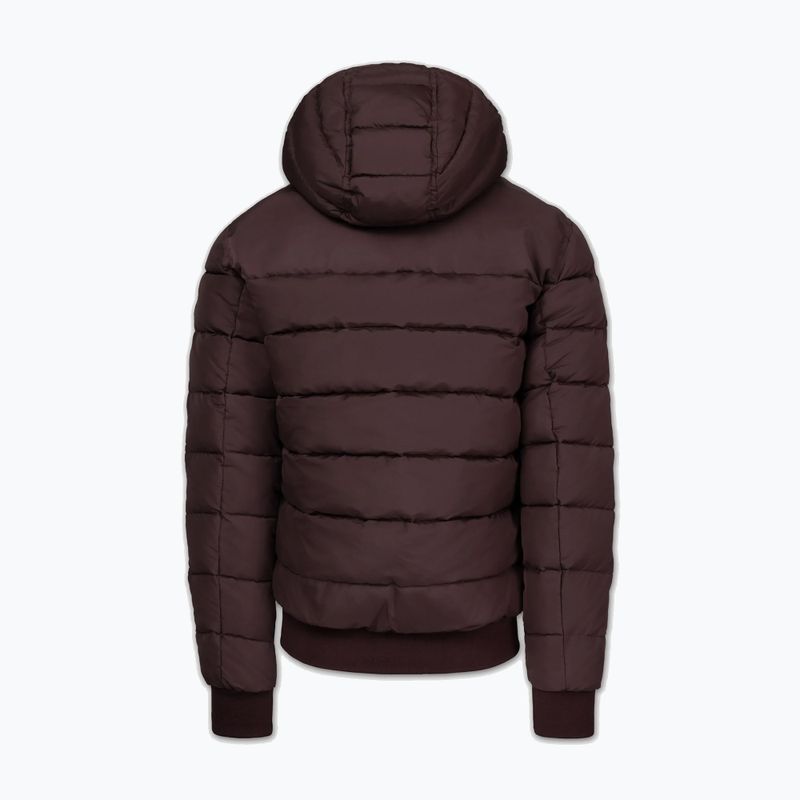 Мъжко зимно яке Pitbull Dillon Quilted Hooded burgundy 6
