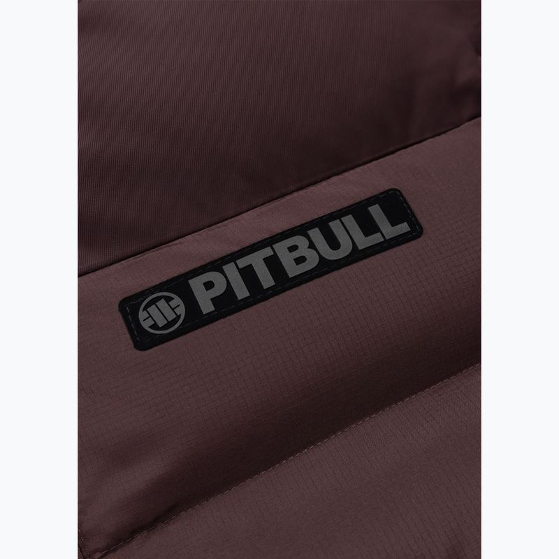 Мъжко зимно яке Pitbull Dillon Quilted Hooded burgundy 9
