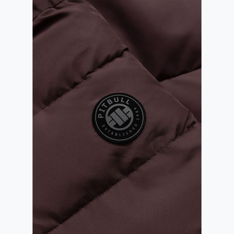 Мъжко зимно яке Pitbull Dillon Quilted Hooded burgundy 10