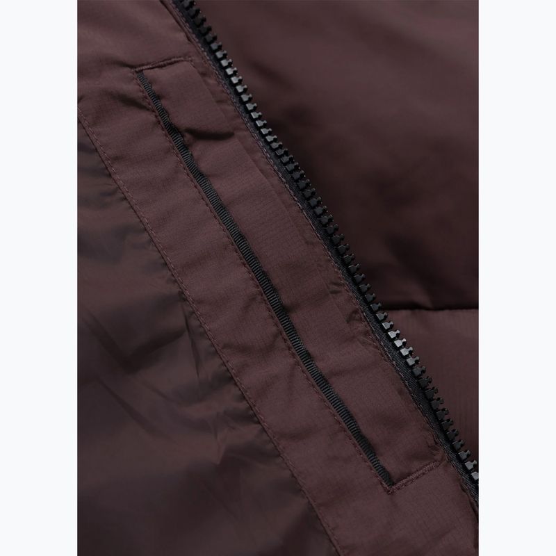 Мъжко зимно яке Pitbull Dillon Quilted Hooded burgundy 12