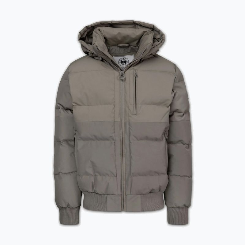 Мъжко зимно яке Pitbull Patton Quilted Hooded taupe 4