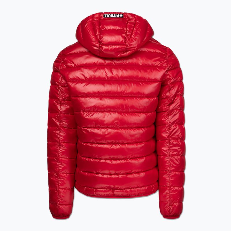Мъжко зимно яке Pitbull Shatto Quilted Hooded red/black 2