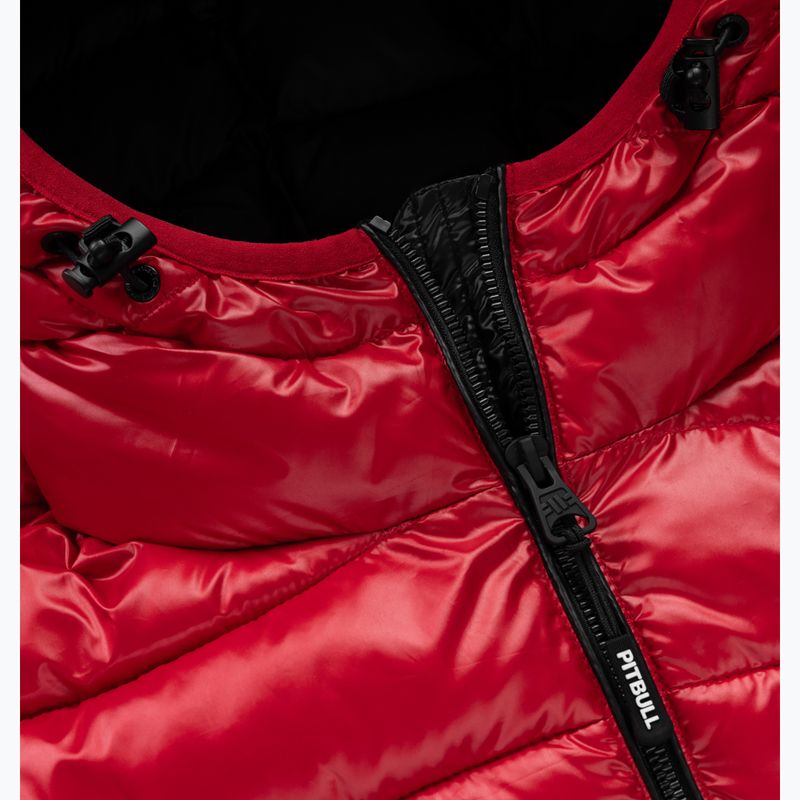Мъжко зимно яке Pitbull Shatto Quilted Hooded red/black 3