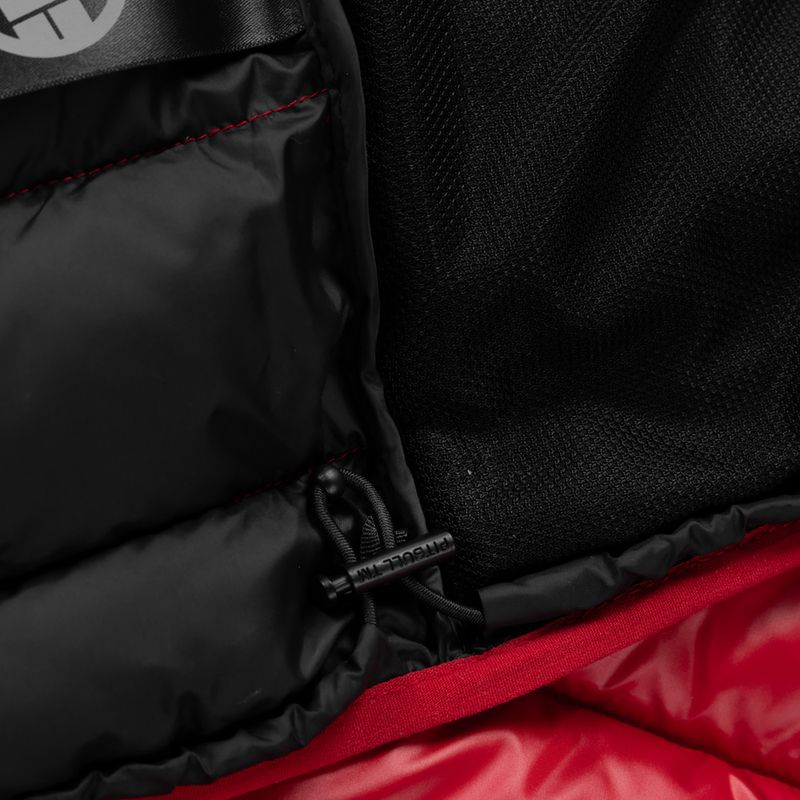 Мъжко зимно яке Pitbull Shatto Quilted Hooded red/black 9