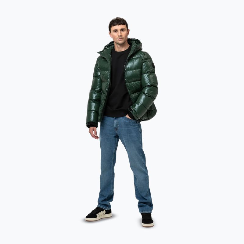 Мъжко зимно яке Pitbull Pepperwood Ribstop Padded Hooded black/green 2