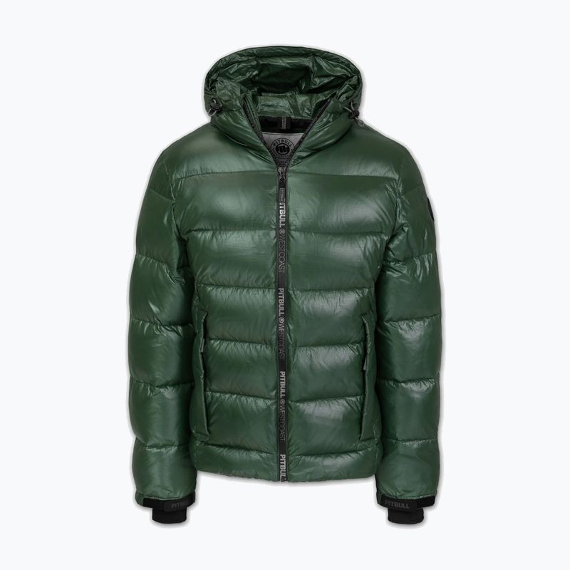 Мъжко зимно яке Pitbull Pepperwood Ribstop Padded Hooded black/green 5