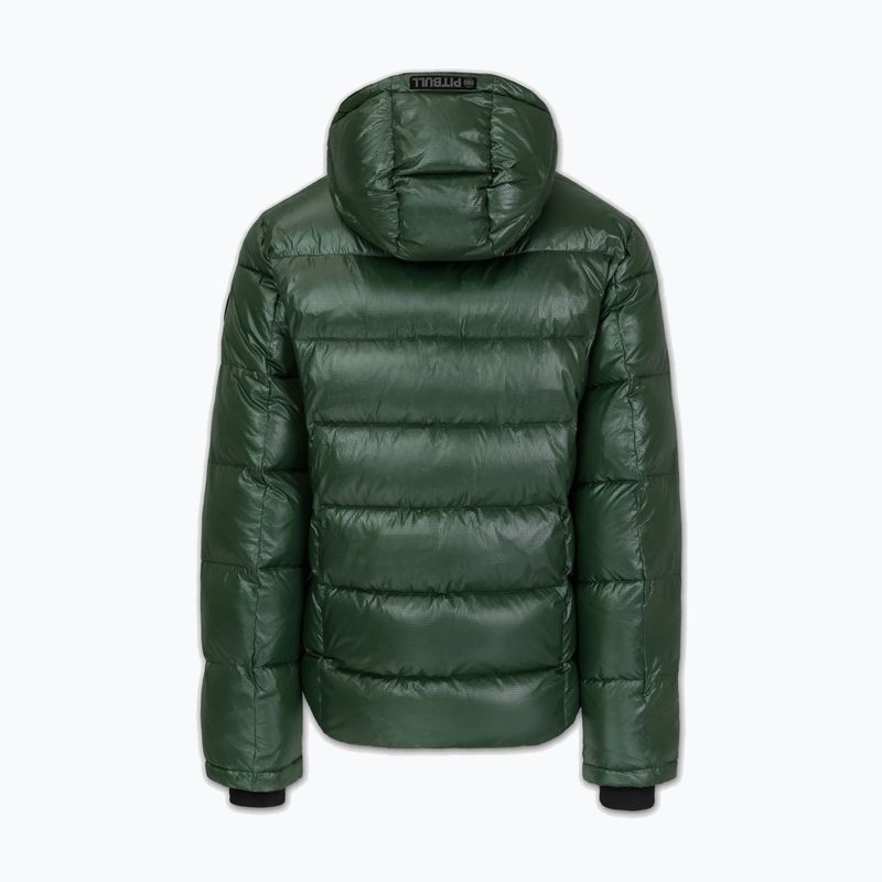 Мъжко зимно яке Pitbull Pepperwood Ribstop Padded Hooded black/green 6
