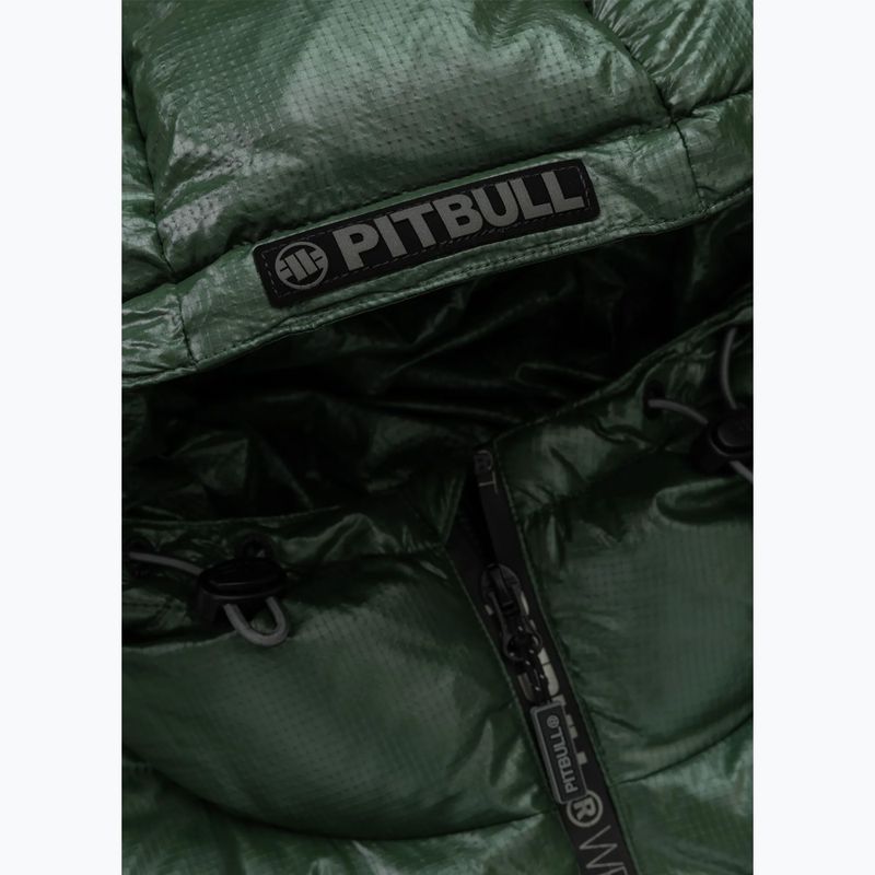 Мъжко зимно яке Pitbull Pepperwood Ribstop Padded Hooded black/green 9