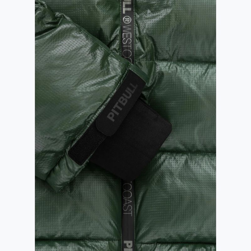 Мъжко зимно яке Pitbull Pepperwood Ribstop Padded Hooded black/green 12