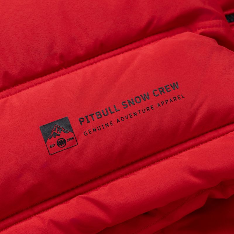 Мъжко зимно яке Pitbull Piedmont Quilted Hooded fluo/red 13