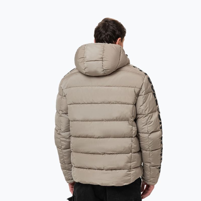 Мъжко зимно яке Pitbull Airway 4 Padded Hooded pale sand 3