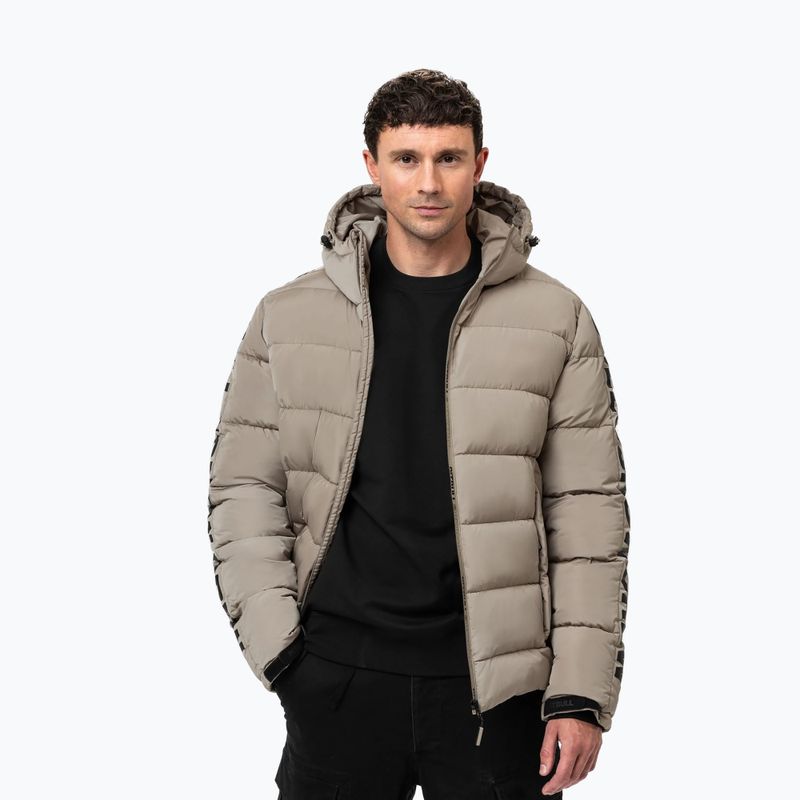 Мъжко зимно яке Pitbull Airway 4 Padded Hooded pale sand 4