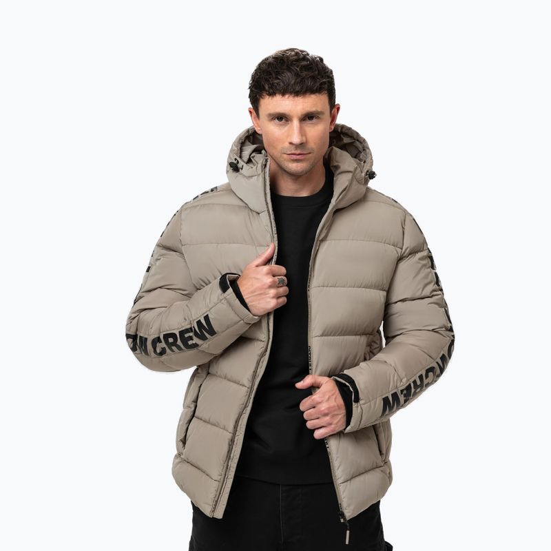 Мъжко зимно яке Pitbull Airway 4 Padded Hooded pale sand 5