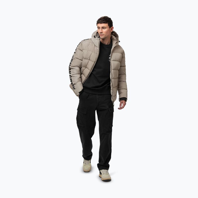 Мъжко зимно яке Pitbull Airway 4 Padded Hooded pale sand 6