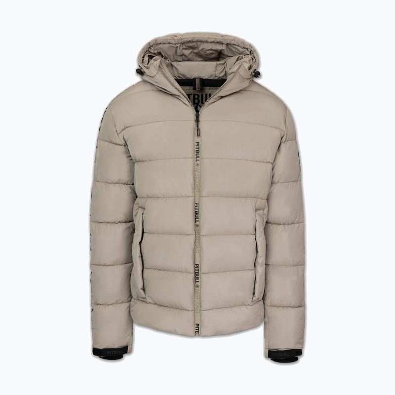 Мъжко зимно яке Pitbull Airway 4 Padded Hooded pale sand 7