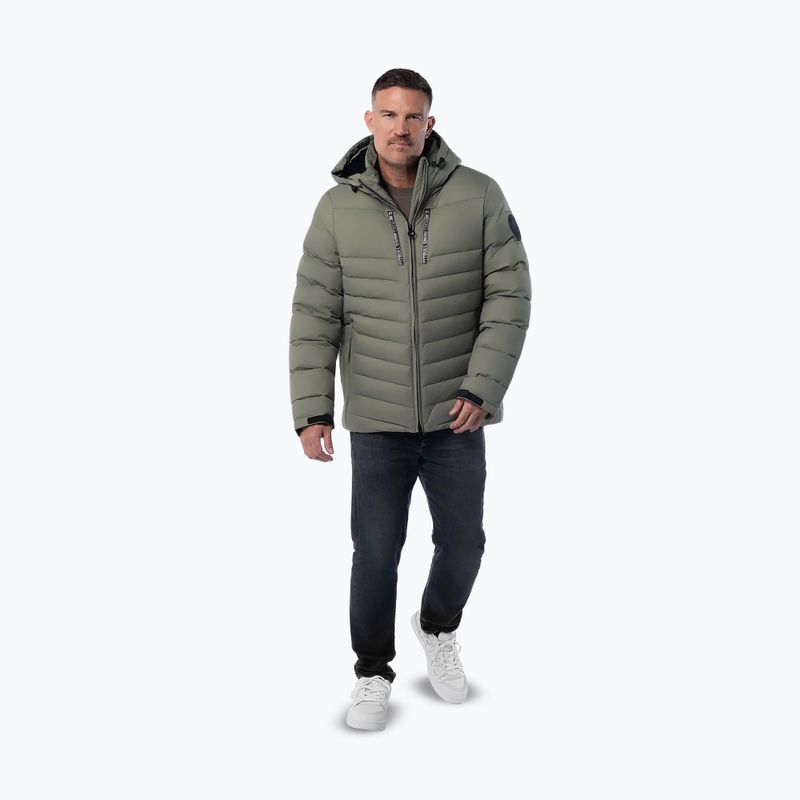 Мъжко зимно яке Pitbull Crestline Padded Hooded dusty salvia 2