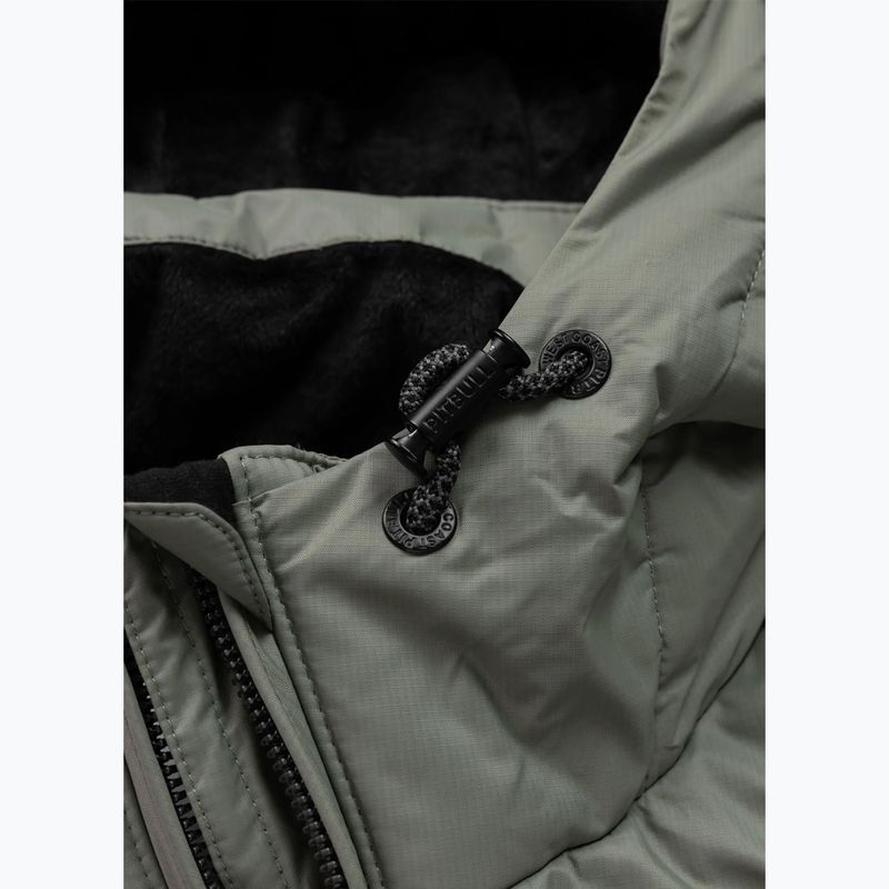 Мъжко зимно яке Pitbull Crestline Padded Hooded dusty salvia 7