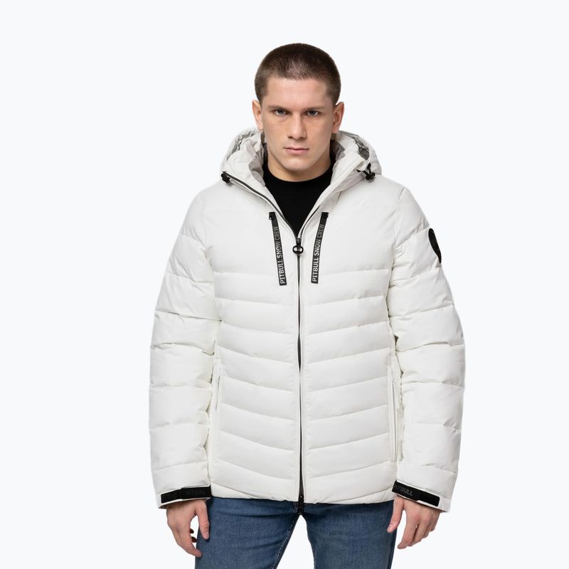 Мъжко зимно яке Pitbull Crestline Padded Hooded off white 4